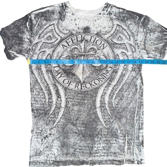 Y2K ▶️ Affliction ◀️ Day of Reckoning MMA T Shirt Large - Picture 6 of 11
